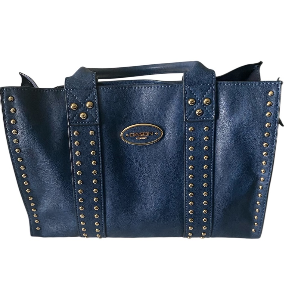 Elegant Blue Studded Women's Bag by Dasein